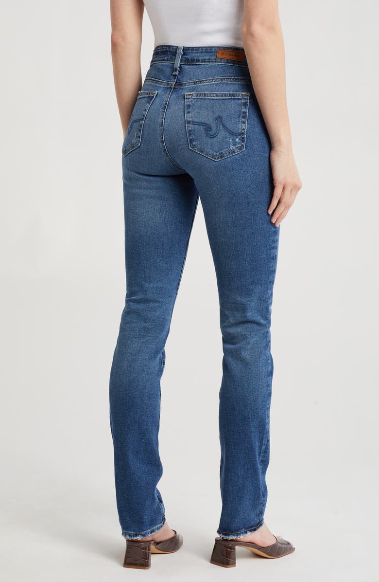 AG Mari Extended Slim Straight Jeans, Alternate, color, 14 Years Charmed