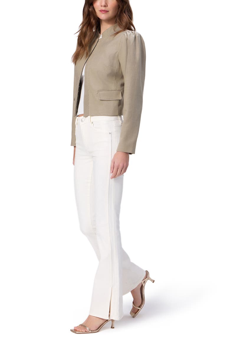 Laurel Canyon Side Slit High Waist Bootcut Jeans, Alternate, color, TONAL ECRU