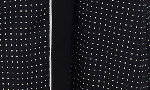 Ralph Lauren Lauren Dot Print Robe In Black