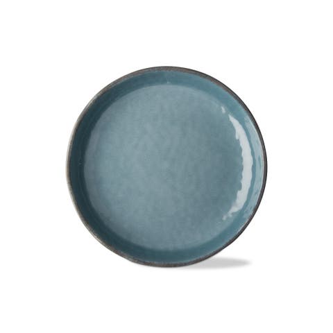 Veranda Melamine Dinner Plates Set of Four Aqua Blue