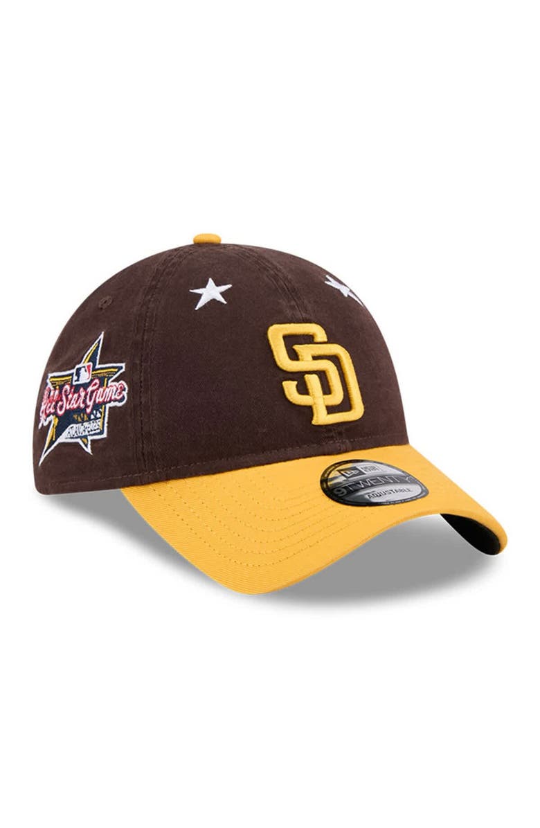 New Era Men's New Era Brown/Gold San Diego Padres 2025 MLB All-Star Game 9TWENTY Adjustable Hat, Main, color, Brown