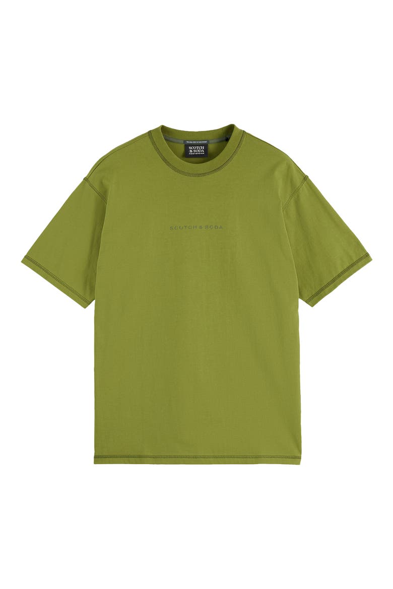 Relaxed Fit Cotton Logo T-Shirt, Alternate, color, CALLA GREEN