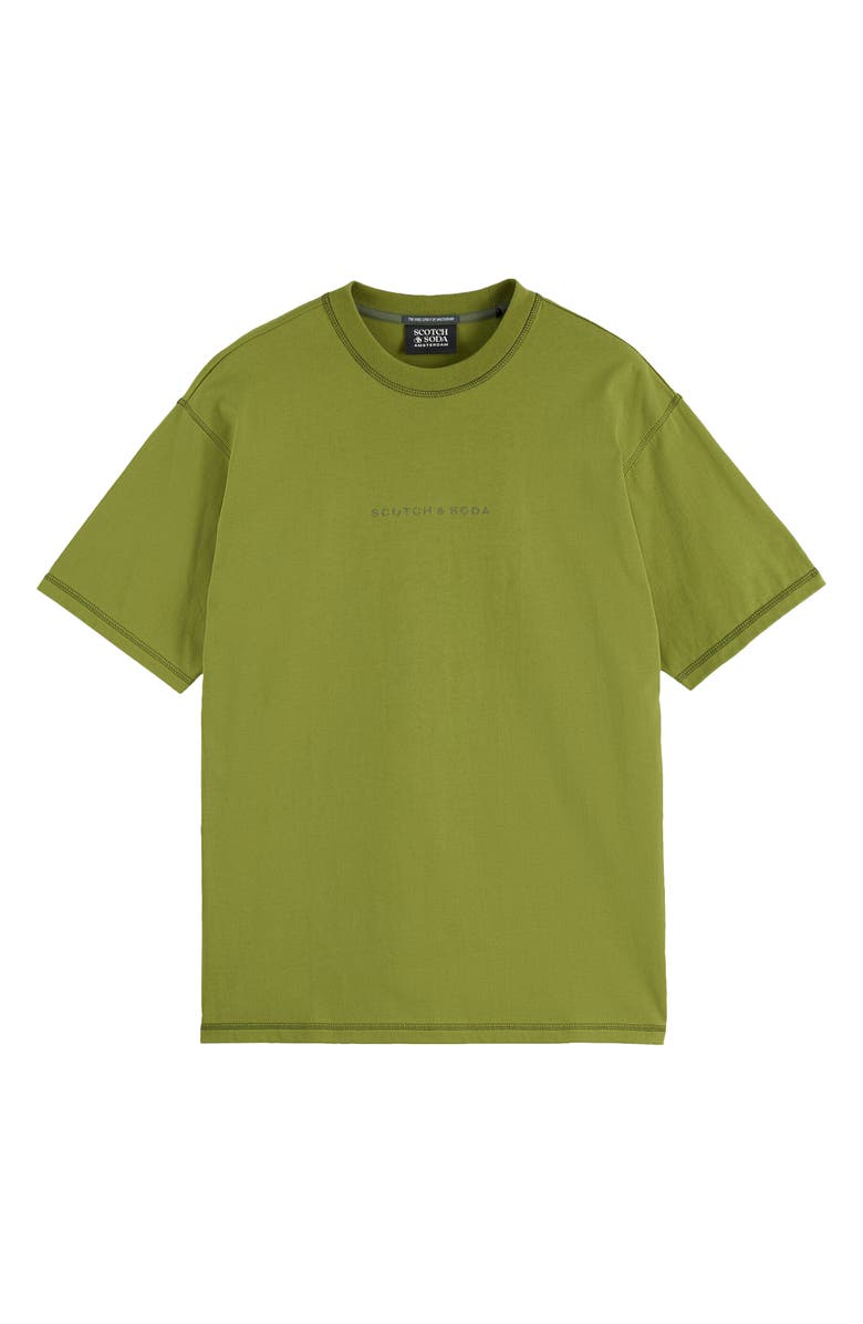Scotch & Soda Relaxed Fit Cotton Logo T-Shirt, Alternate, color, Calla Green