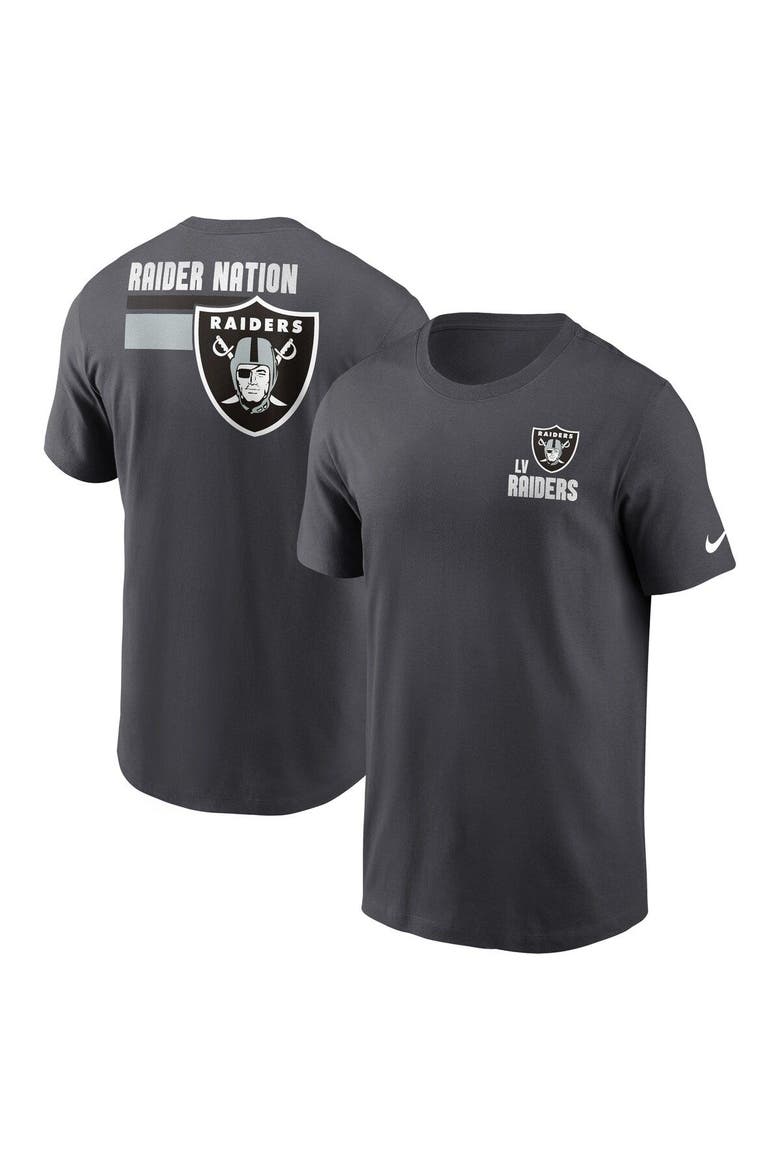 Men's Nike Anthracite Las Vegas Raiders Blitz Essential T-Shirt, Main, color, Anthracite