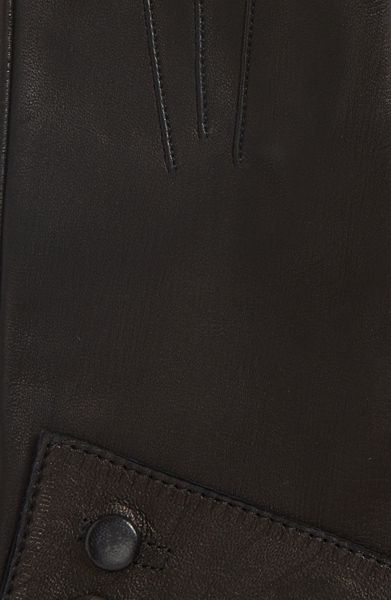 Paula Rowan Gwyneth Button Cuff Leather Gloves (Women) | Nordstrom