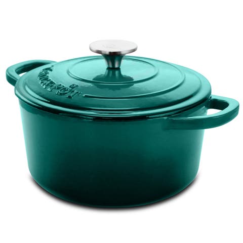 3 Quart Enameled Cast Iron Casserole with Lid