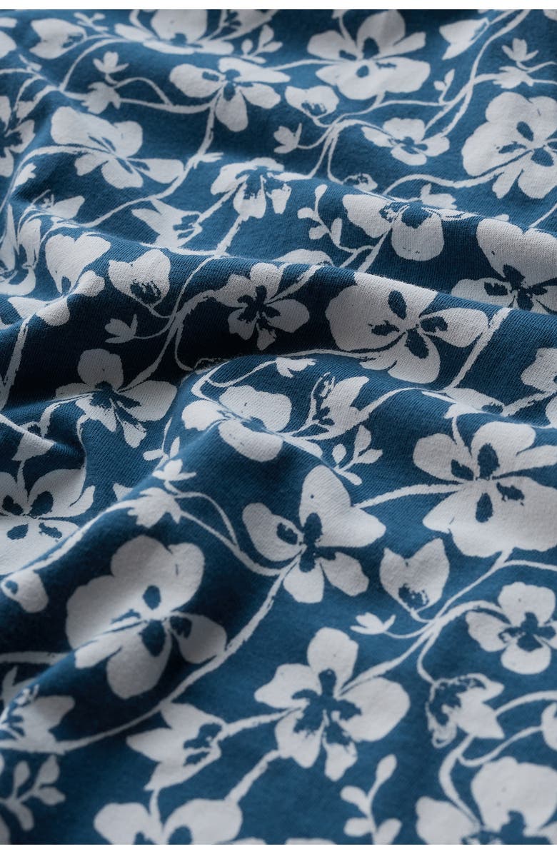 Seasalt Cornwall Seed Packet Floral Stretch Organic Cotton Midi Dress, Alternate, color, Mallow Vine Dusk