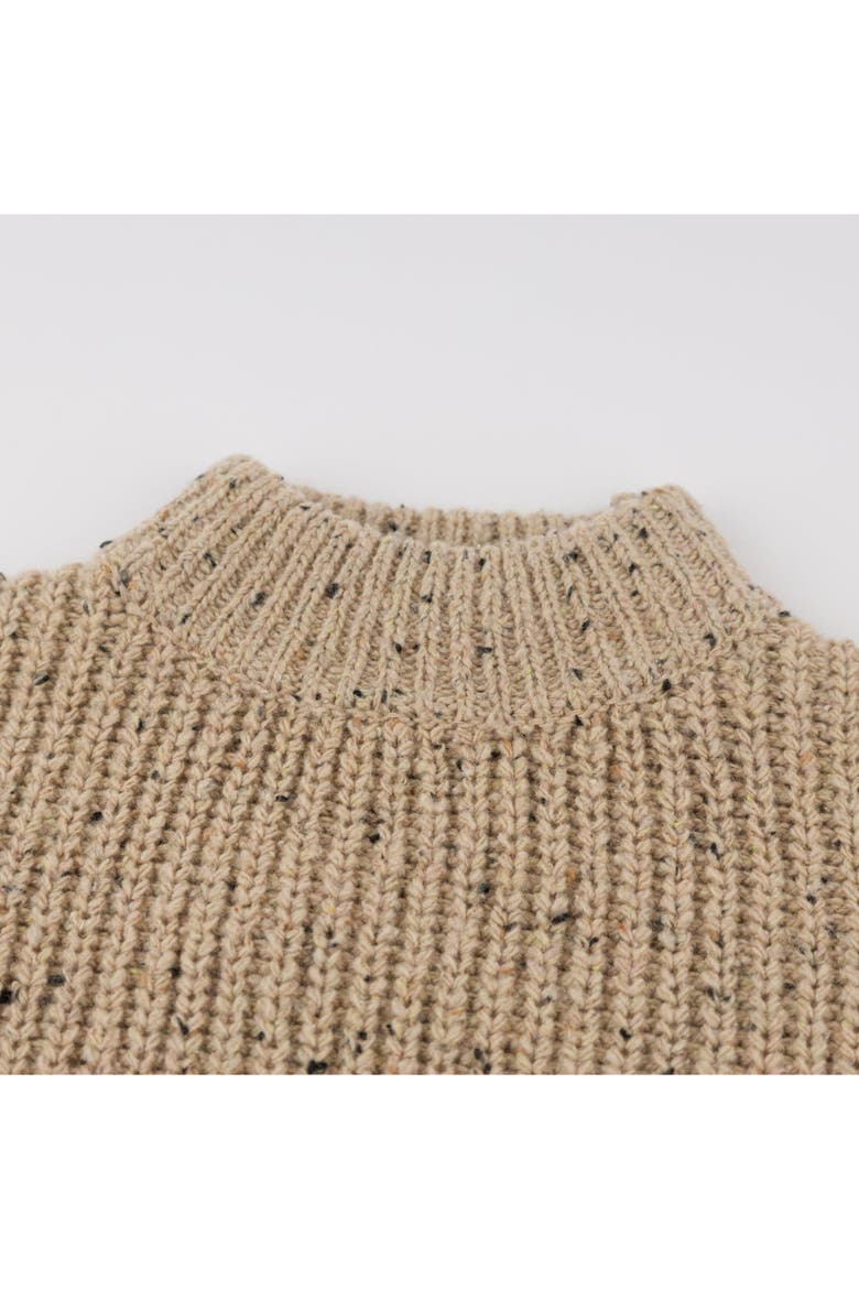 Speckle Knit Grandpa Pullover-Little Kid, Alternate, color, Oat