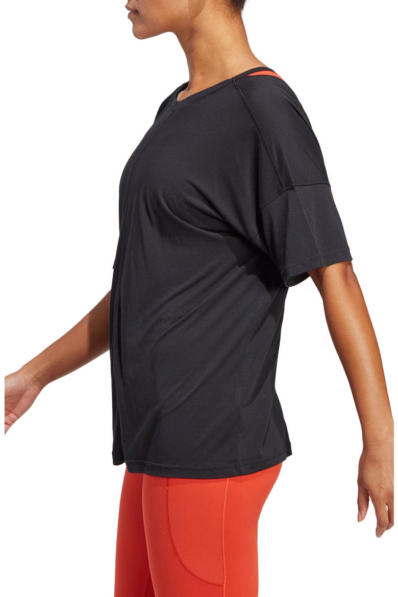 Yoga Studio T-Shirt, Alternate, color, BLACK