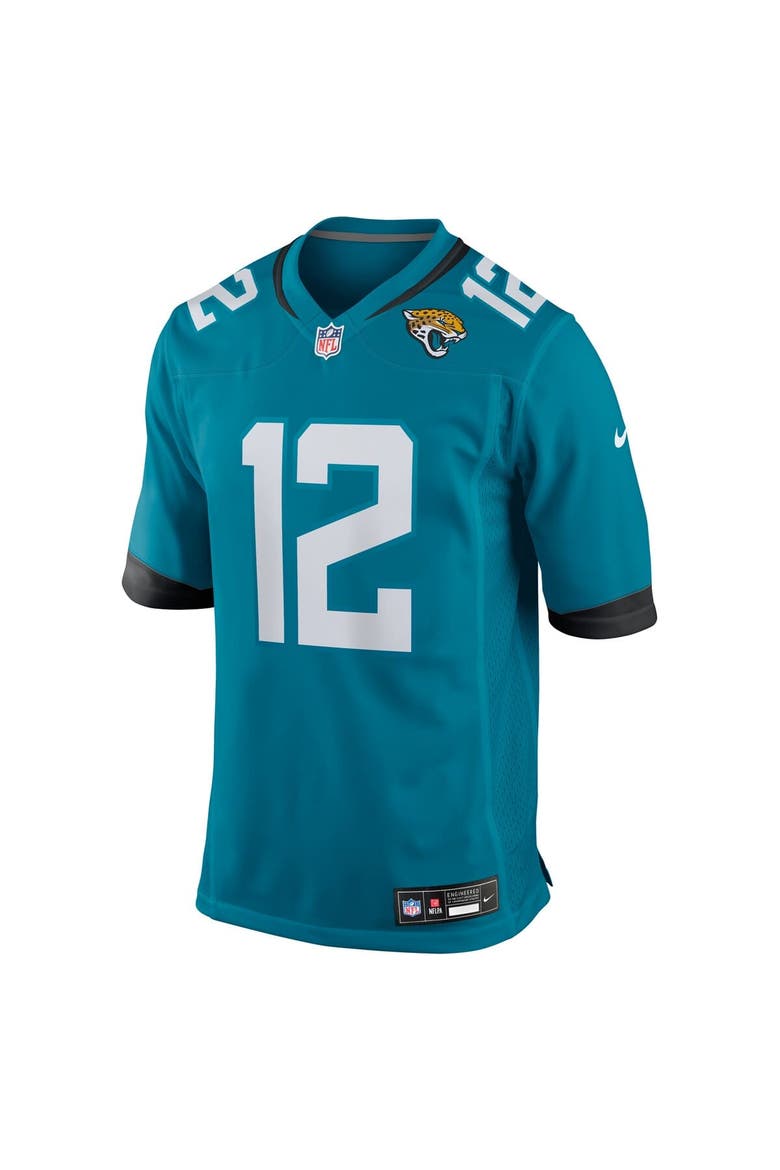 Men's Nike Travis Hunter Teal Jacksonville Jaguars 2025 NFL Draft First Round Pick Game Jersey, Alternate, color, Teal