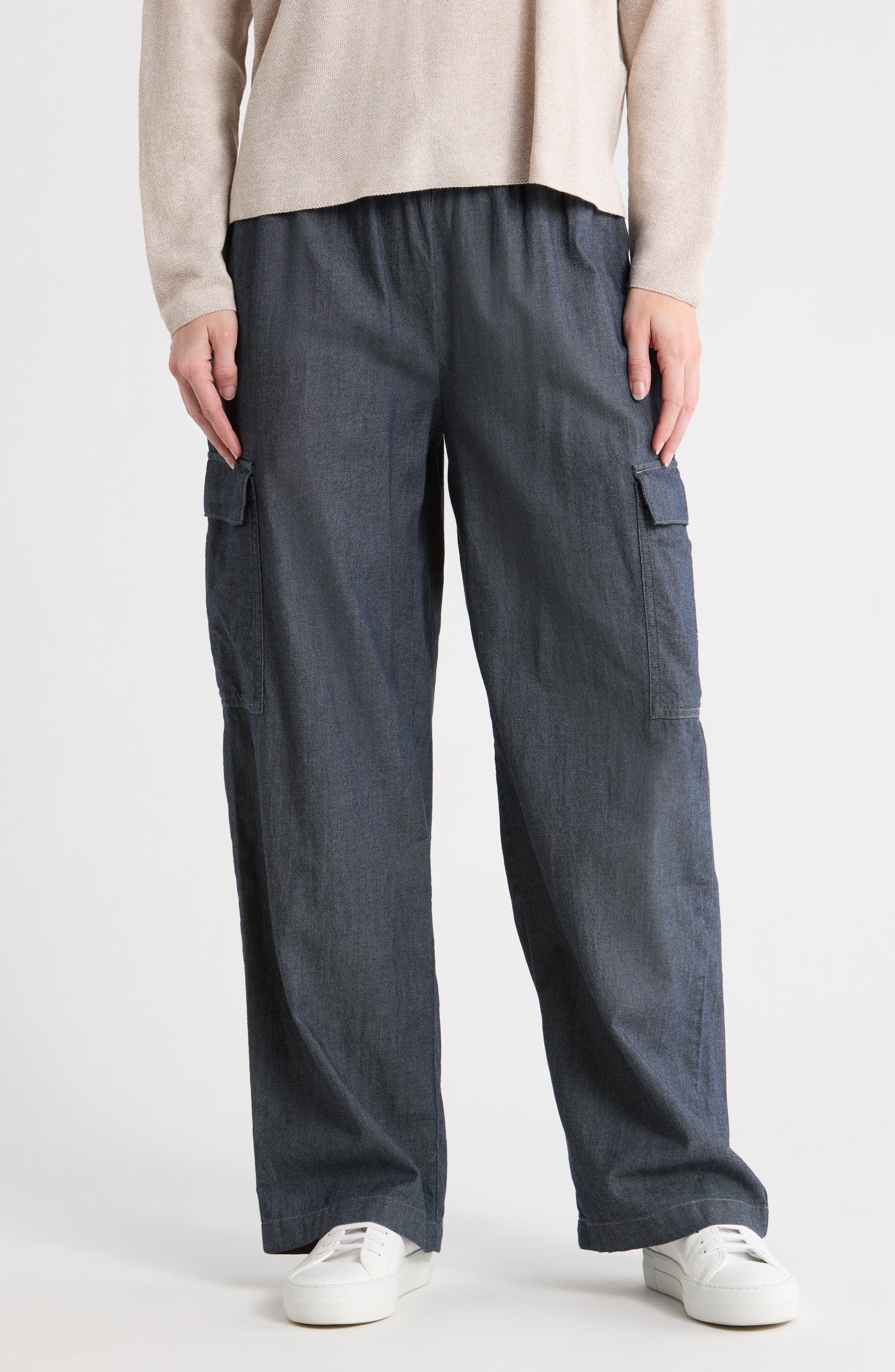 Eileen Fisher Organic Cotton Cargo Pants
