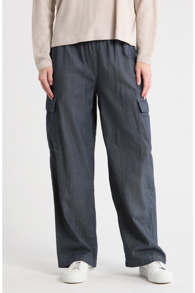 Organic Cotton Cargo Pants, Main, color, DENIM
