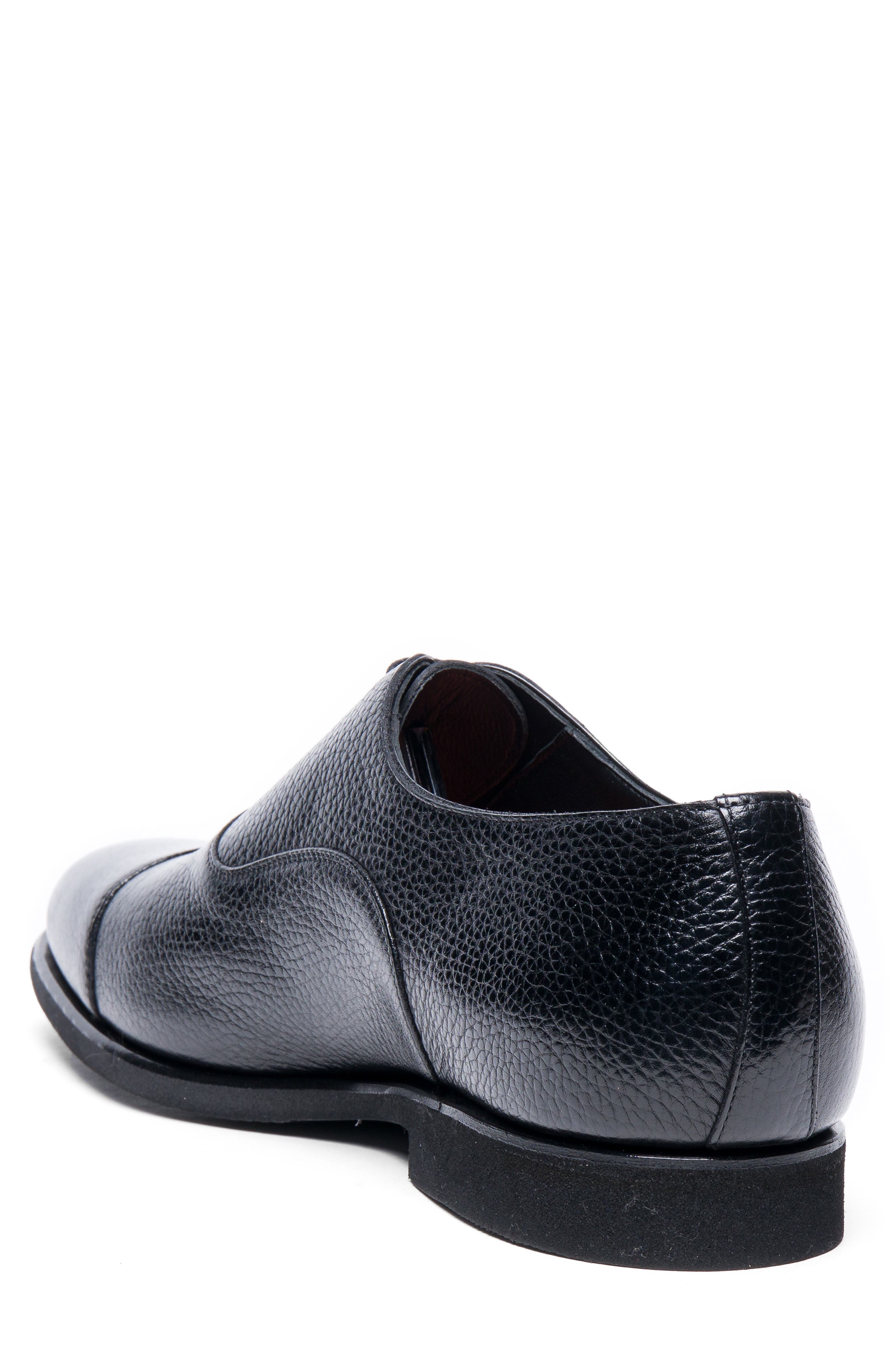 Santoni Darian Oxford Shoe, Alternate, color, Black