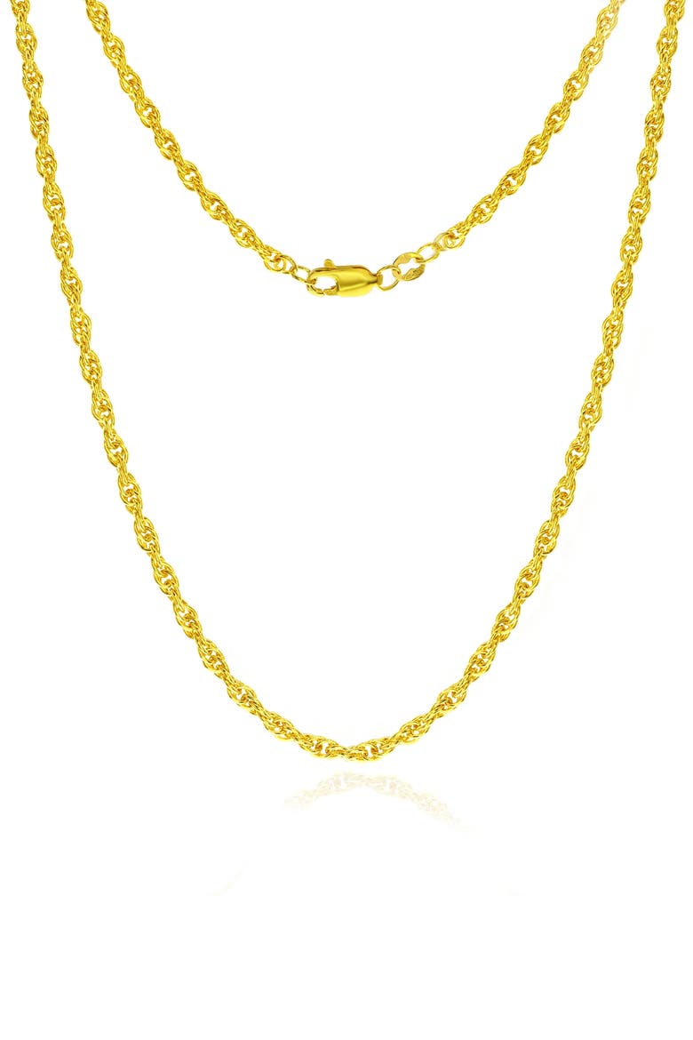 14k Gold Fill Rope Chain Necklace, Main, color, GOLD