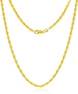 SIMONA 14k Gold Fill Rope Chain Necklace