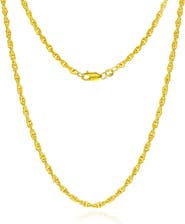 SIMONA 14k Gold Fill Rope Chain Necklace