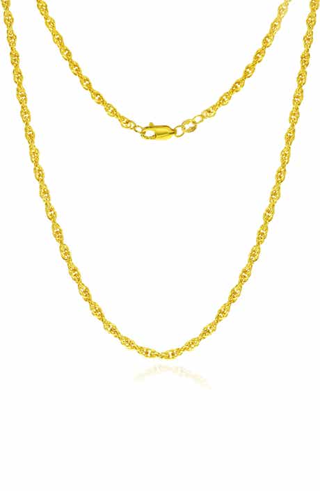 14k Gold Fill Rope Chain Necklace