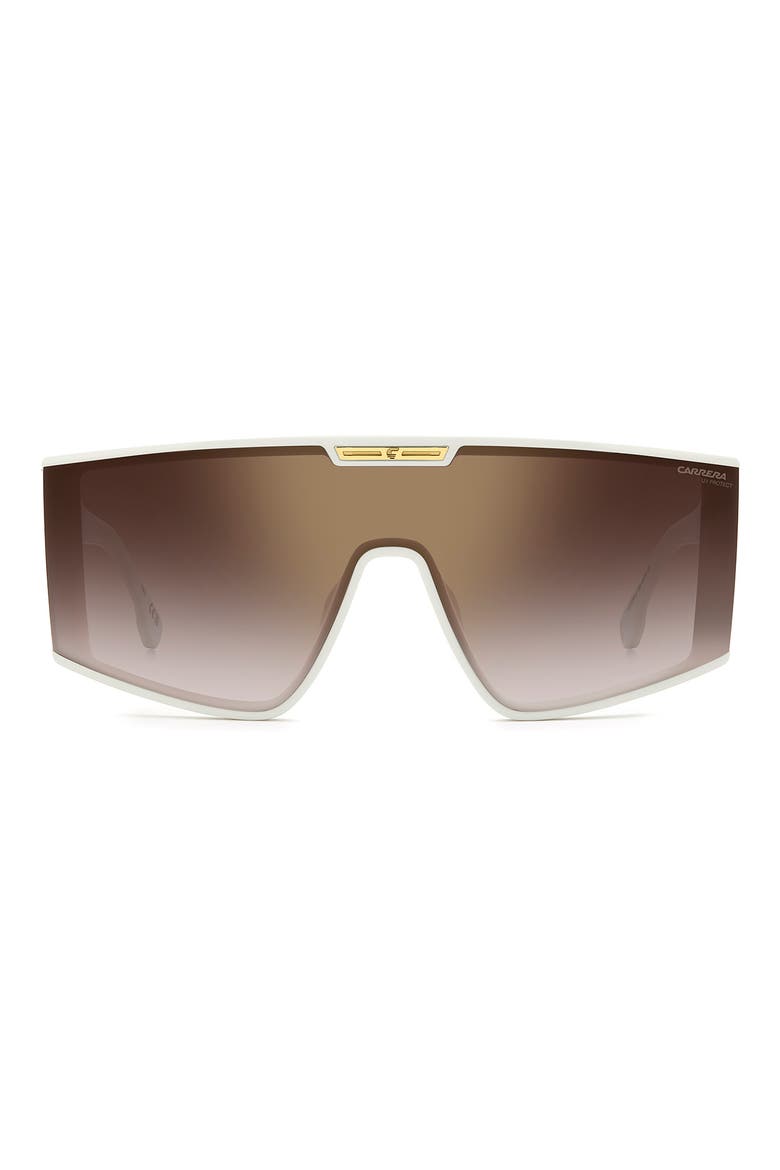 Victory C 99mm Rectangular Mask Sunglasses, Main, color, IVORY