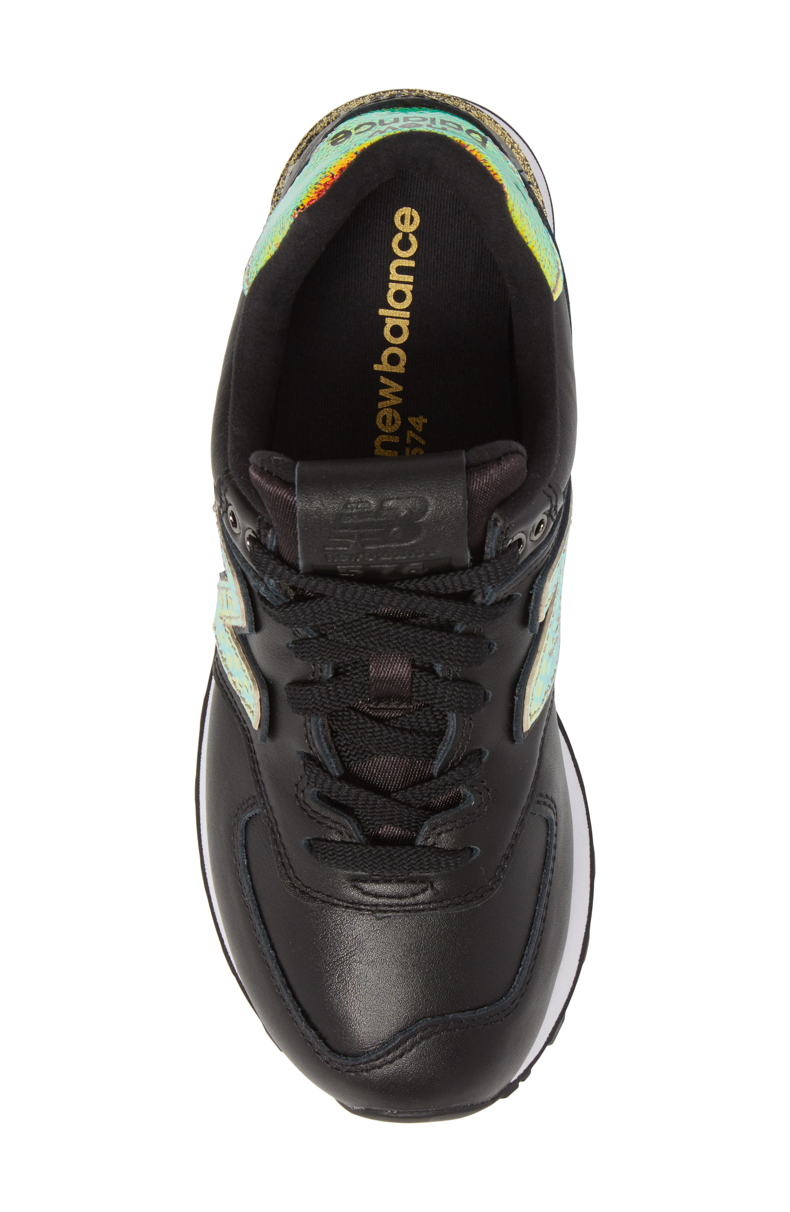New Balance 574 Glitter Punk Sneaker, Alternate, color, 