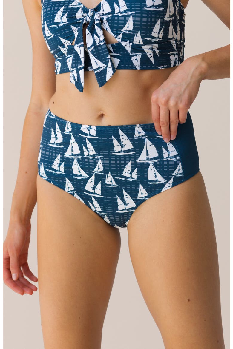 Zip Pocket Swim Bottom, Main, color, Nautical