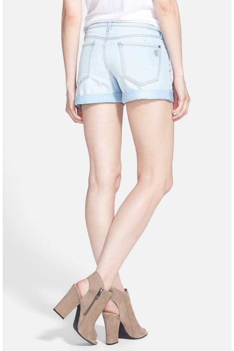 'Forever' Cuff Denim Shorts, Alternate, color, STEEL BLUE/ PENFIELD