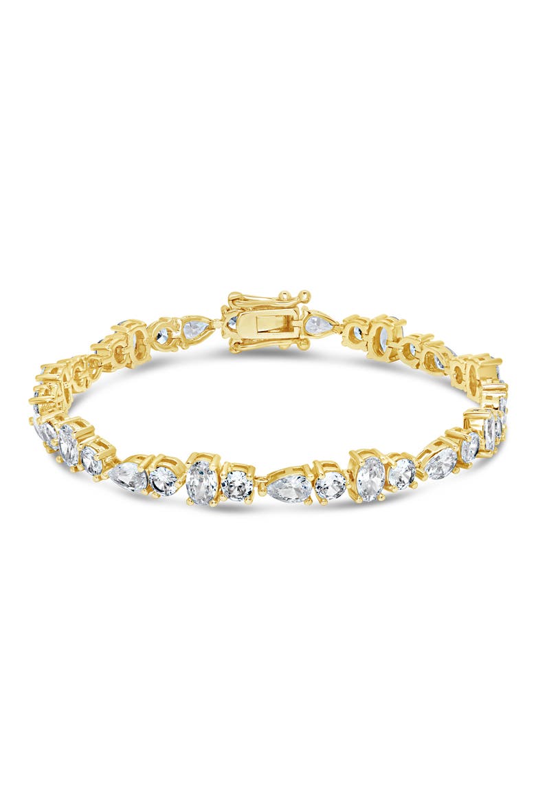 Cubic Zirconia Bracelet, Main, color, GOLD