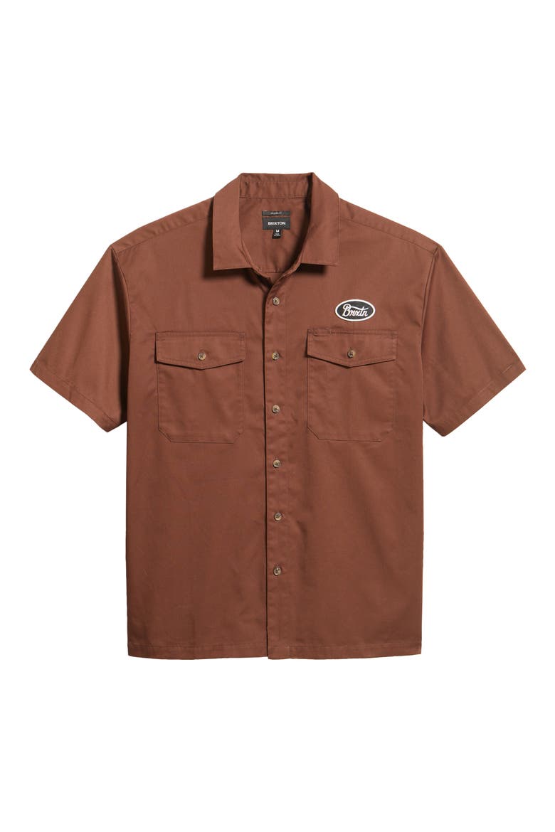 Builders Olson Button-Up Shirt, Alternate, color, CHOCOLATE