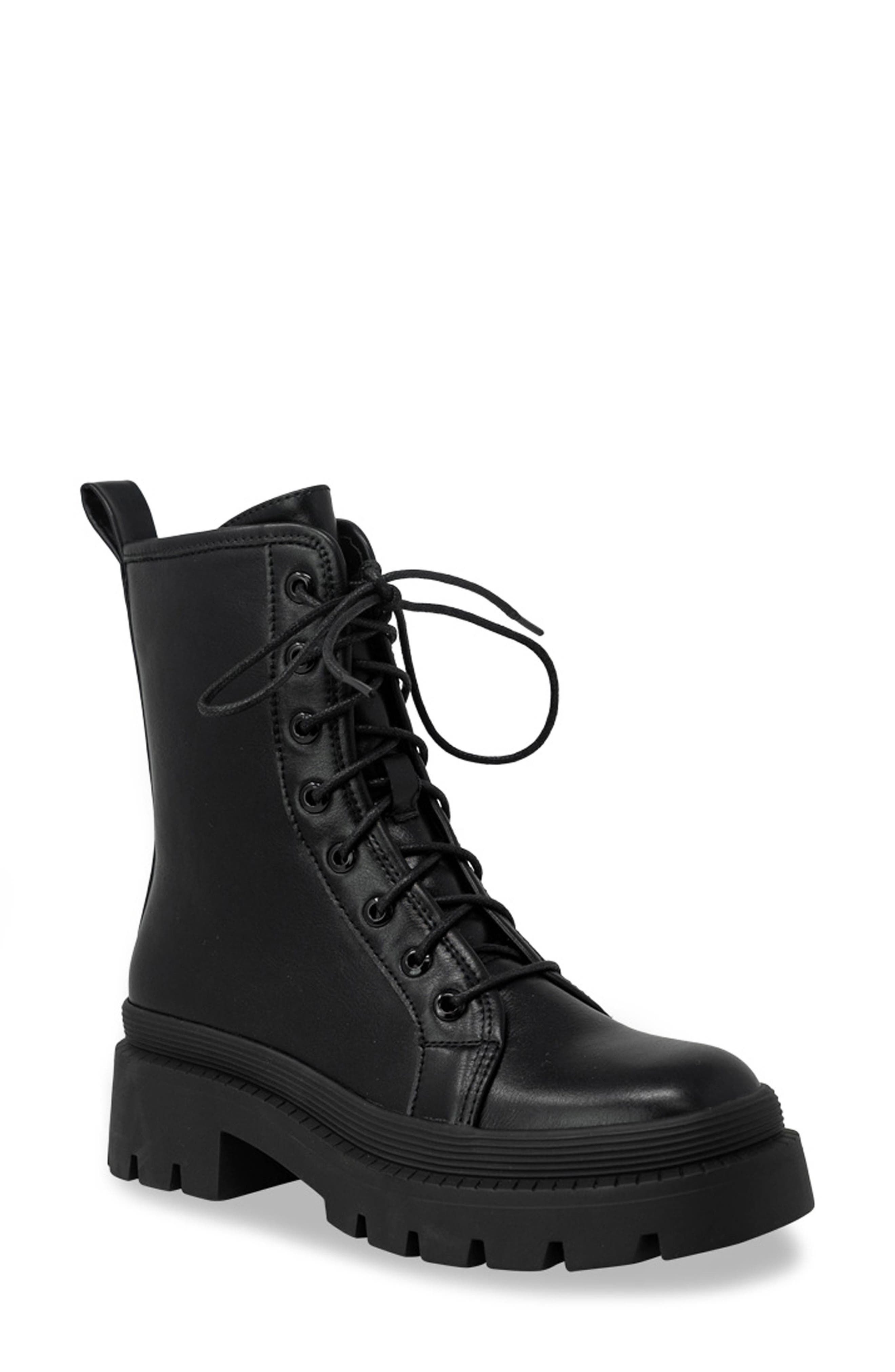 CHASE AND CHLOE Virgo Lugged Combat Boot