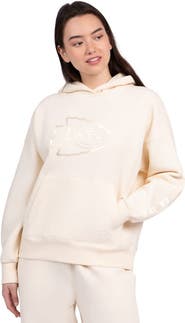 STARTER Women's Starter Cream Kansas City Chiefs Pastels Relaxed Travel Hoodie