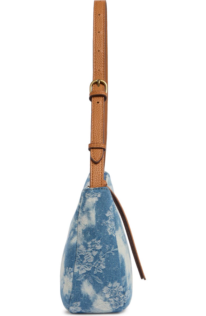 Lucky Brand Pira Denim Shoulder Bag, Alternate, color, Floral Denim