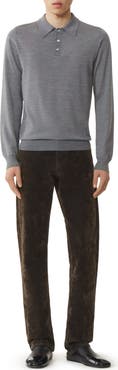 Lanvin Classic Polo Shirt In Merino Wool