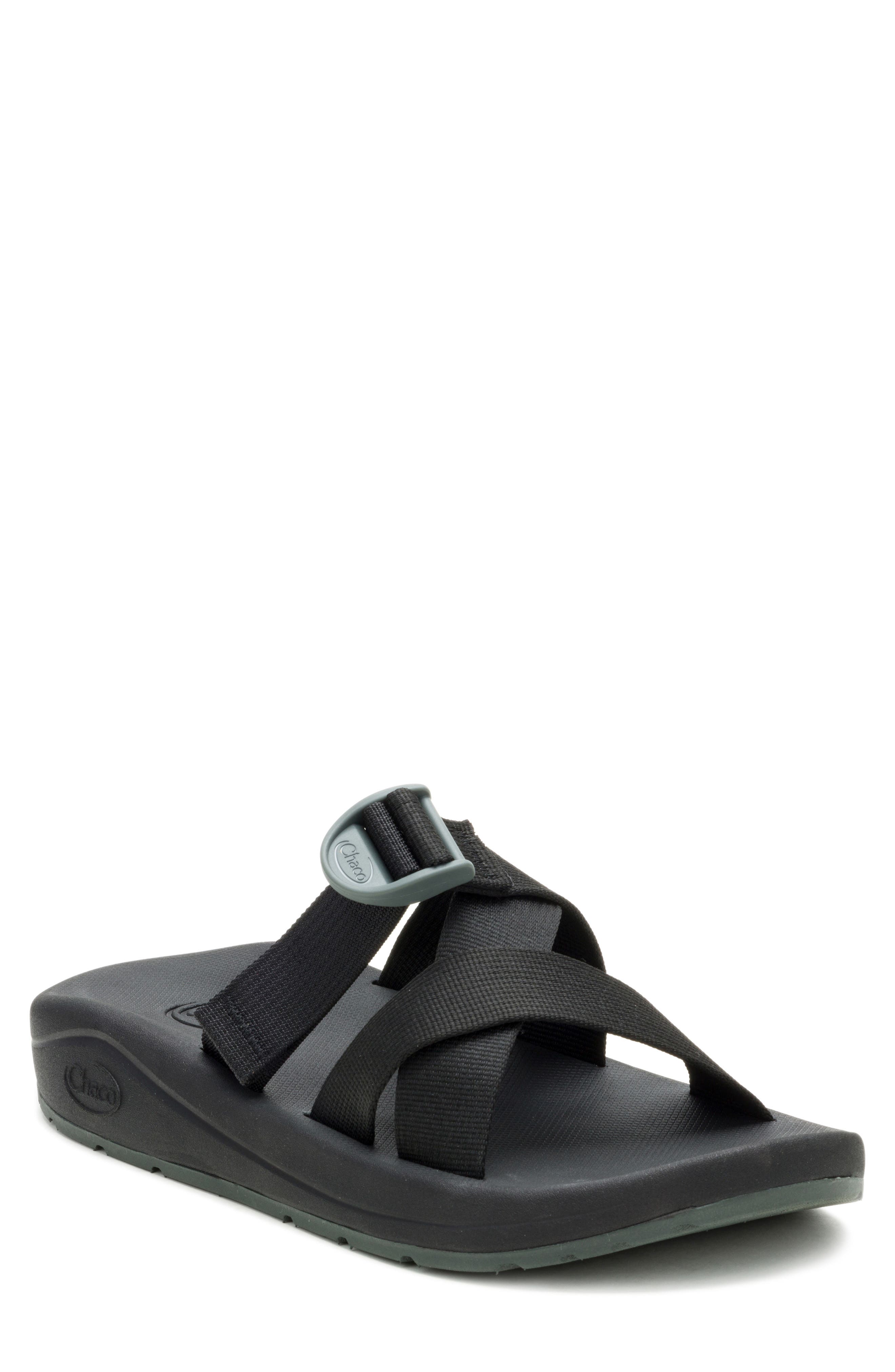 Chaco CushZ Slide Sandal, Main, color, Black