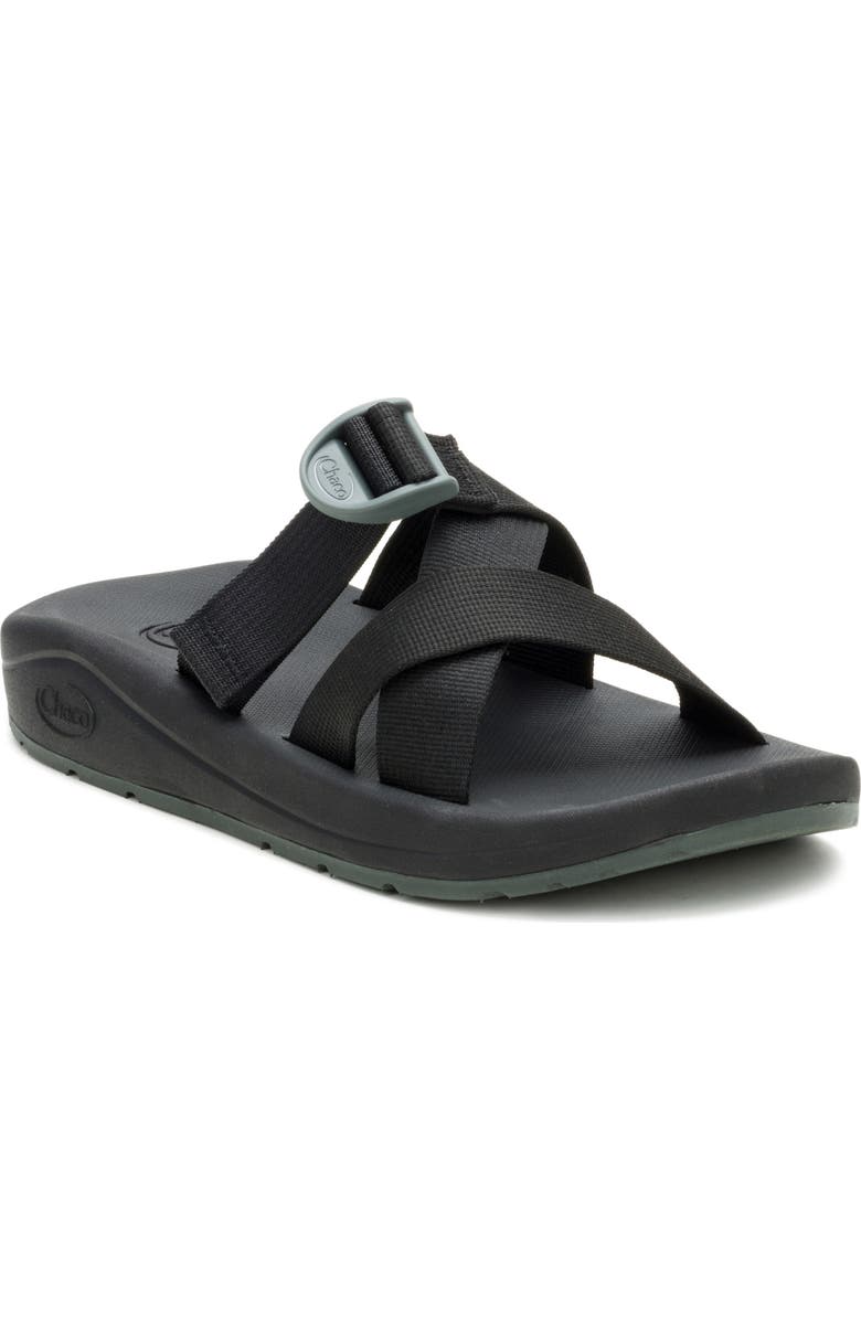 Chaco CushZ Slide Sandal, Main, color, Black