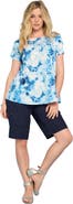 Roaman's Plus Size Ultimate Cotton Crewneck Short Sleeve Swing Tee