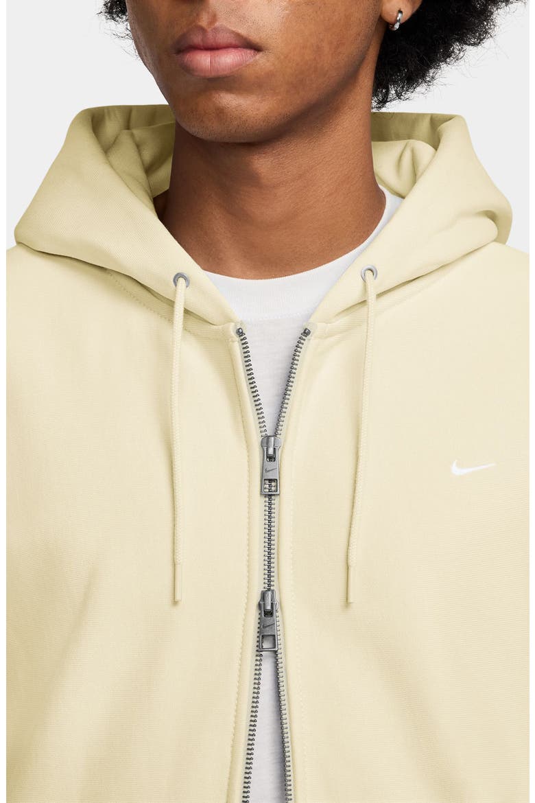 Life Fleece Full Zip Hoodie, Alternate, color, COCONUT MILK/ WHITE