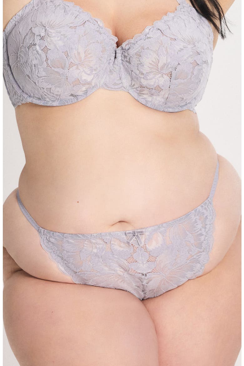 Plush Rush String Brazilian Cut Briefs, Alternate, color, DUSTY PURPLE LILY