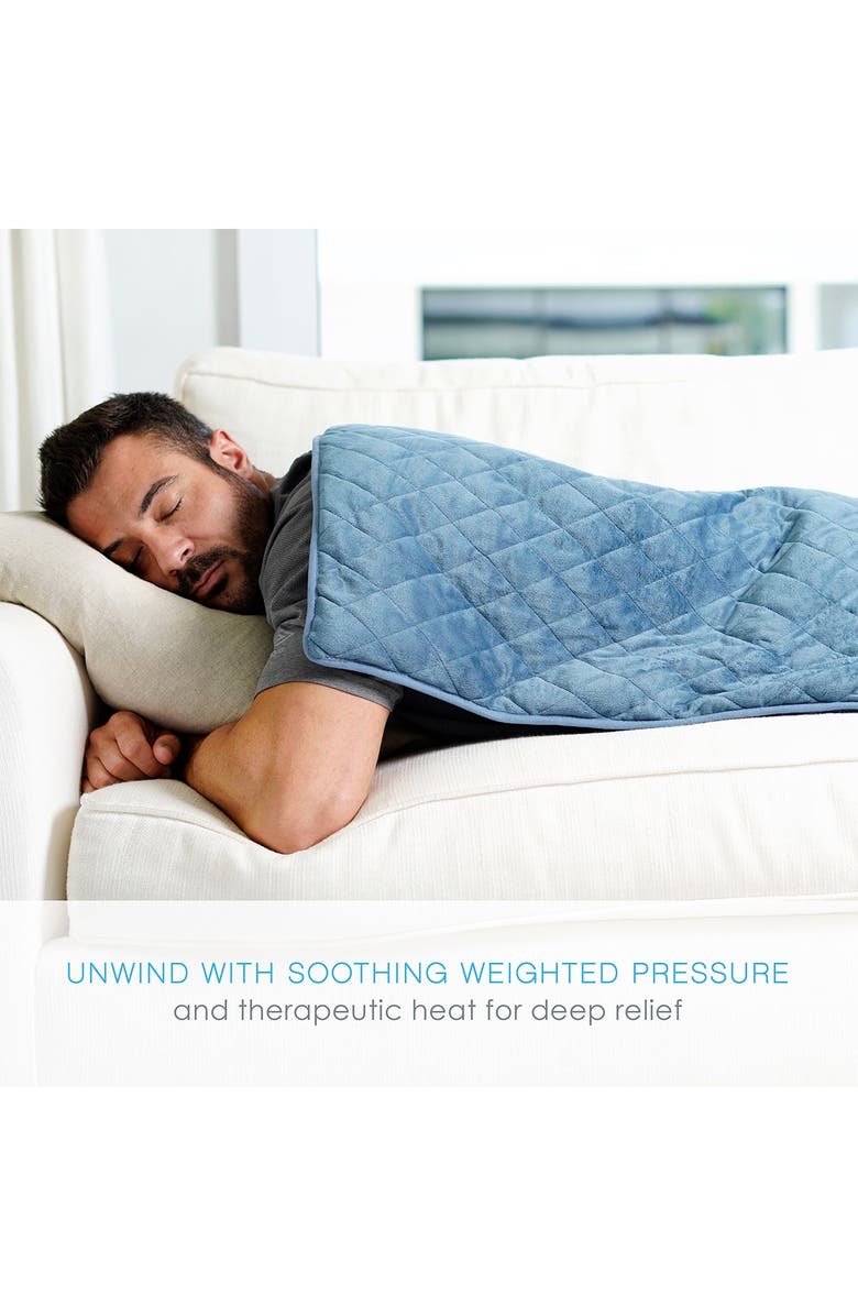 PURE ENRICHMENT Weighted Warmth Body Pad, Alternate, color, Navy