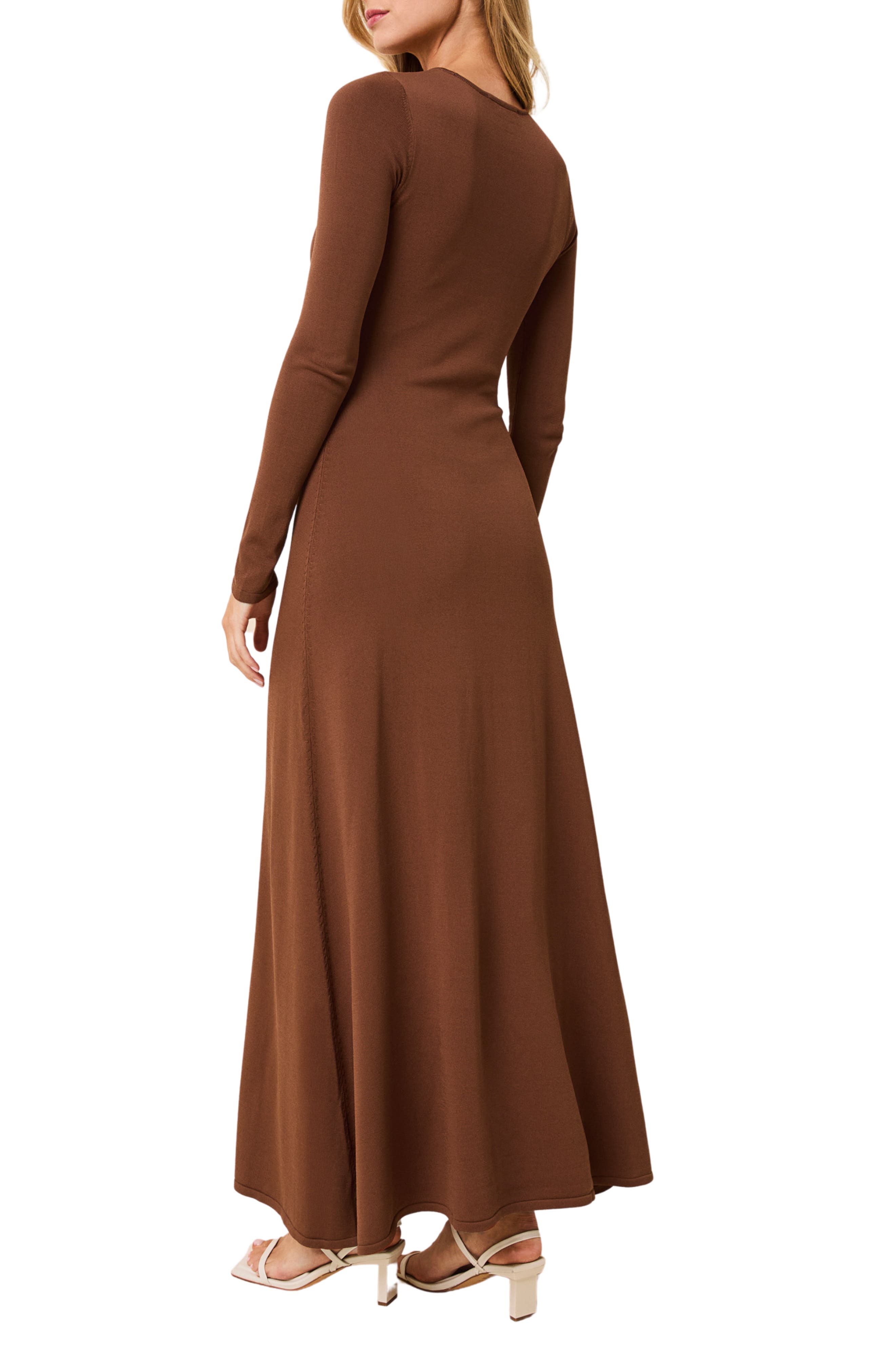 The Dora Long Sleeve Knit Maxi Dress - image 2