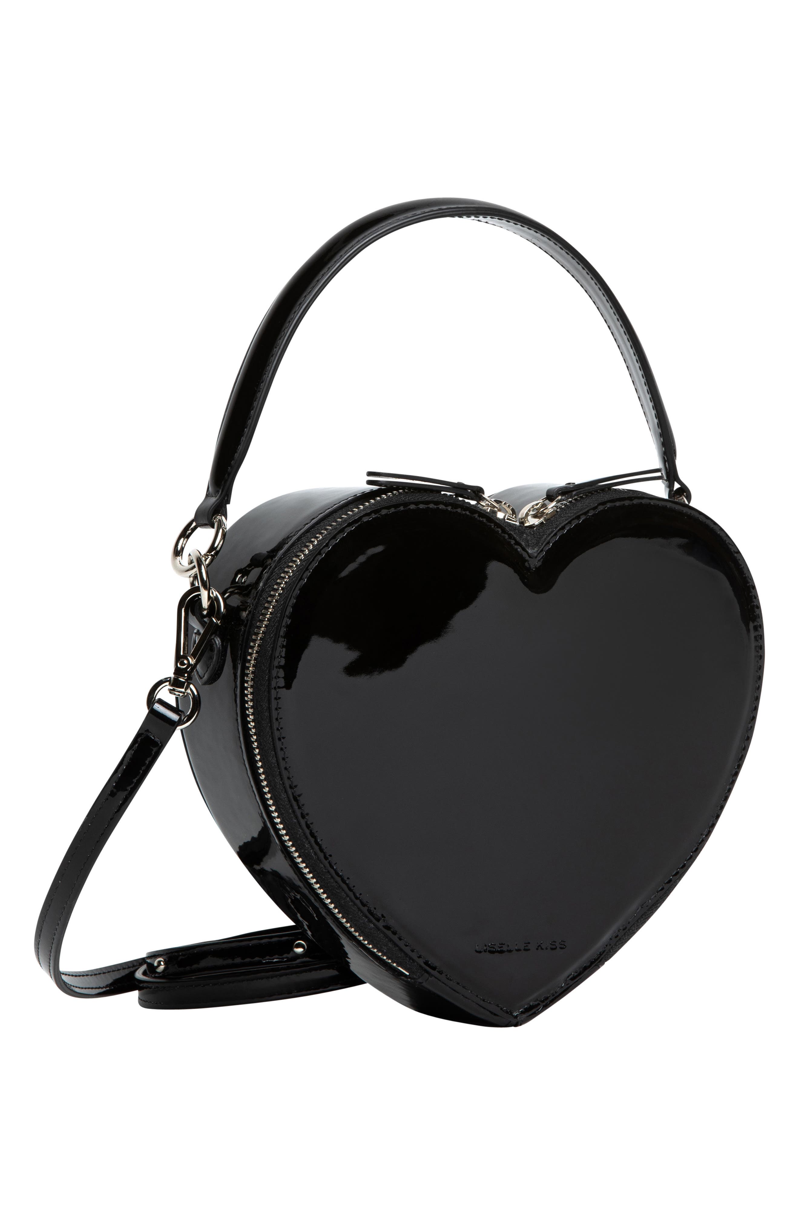 LISELLE KISS Harley Faux Leather Heart Crossbody Bag, Alternate, color, 