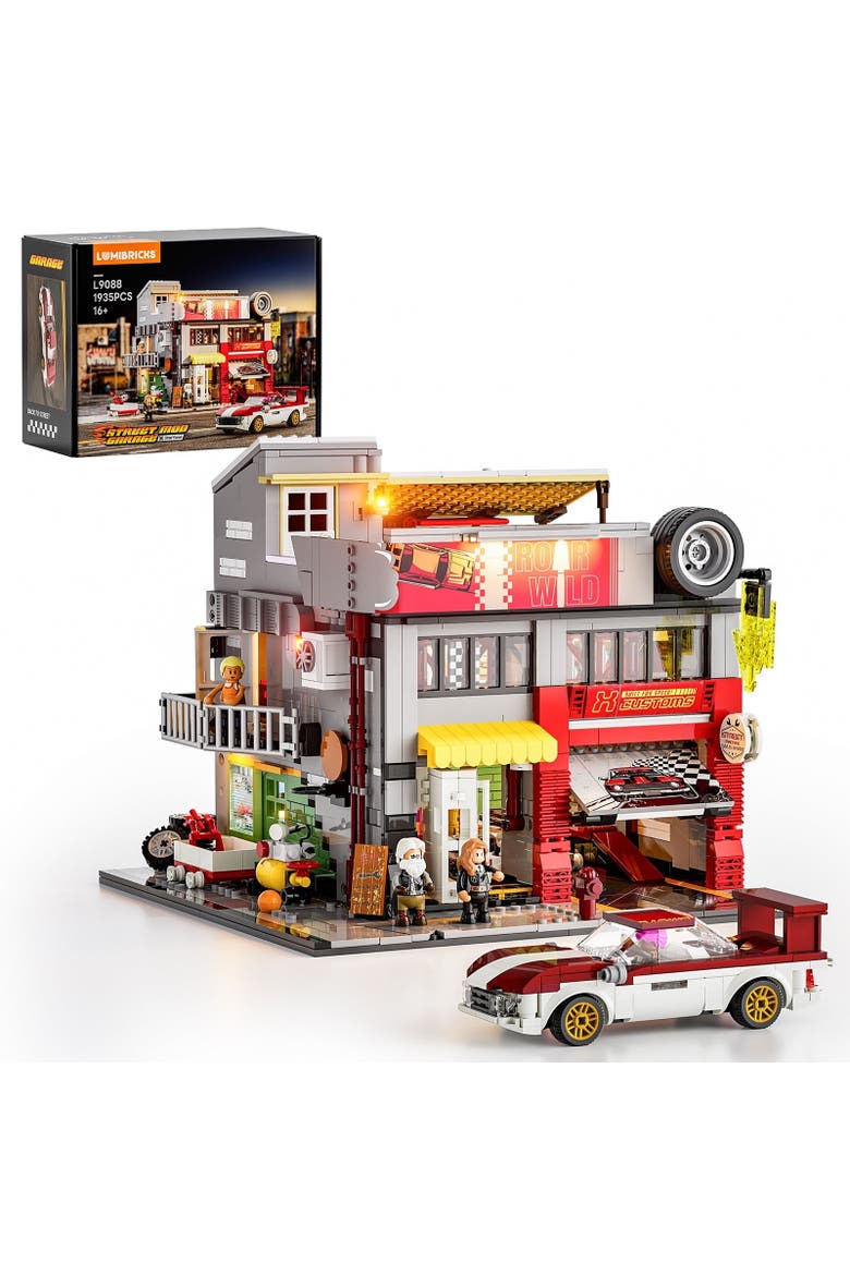 Street MOD Garage Lighting Building Set Model CT1935M, Main, color, Multicolor