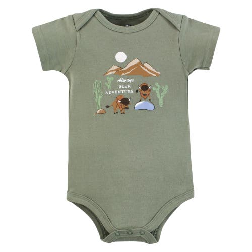 Hudson Baby Essential Cotton Bodysuits 5-piece Set In Multi
