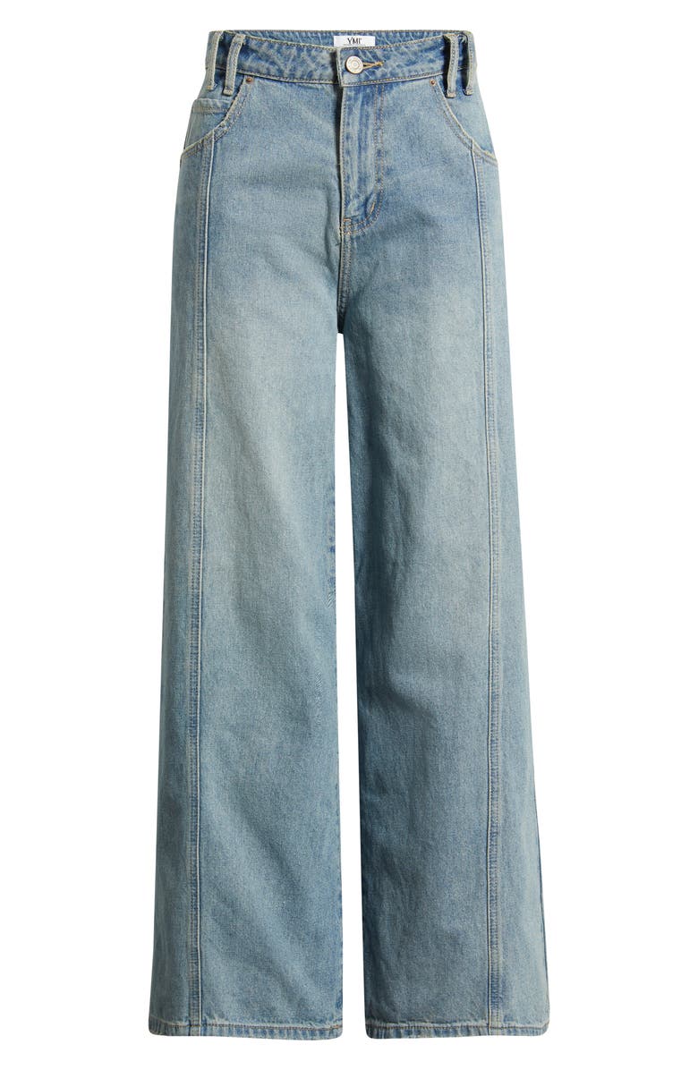 YMI Relaxed Extra Baggy Wide Leg Jeans, Main, color, Medium Blue