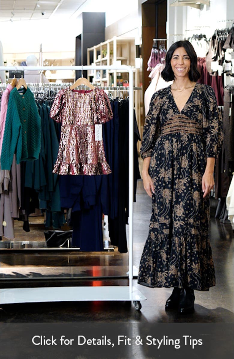 Kids' Danica Sparkle Velvet Skater Dress, sales video thumbnail