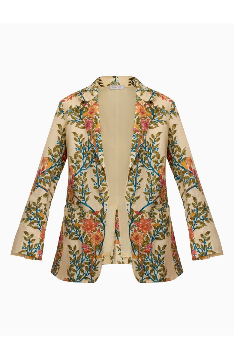 Rebecca Taylor Cleo Printed Blazer, Alternate, color, Buttercream Multi