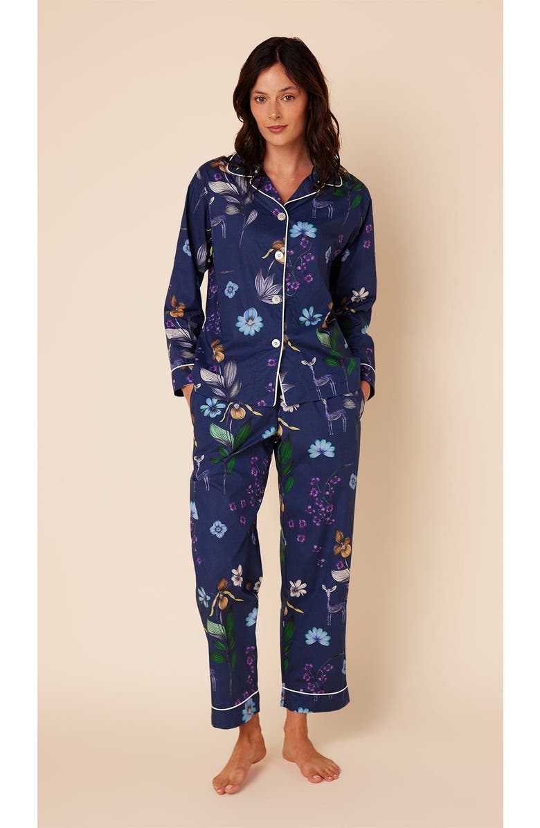 The Cat's Pajamas Luxe Pima Pajama Set Conversational, Main, color, Deerly