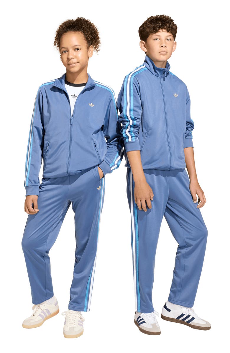adidas Originals Kids' Firebird Recycled Polyester Track Pants, Alternate, color, Crew Blue/ Light Gold