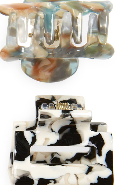 Tasha Assorted 6-pack Jaw Hair Clips In Multi