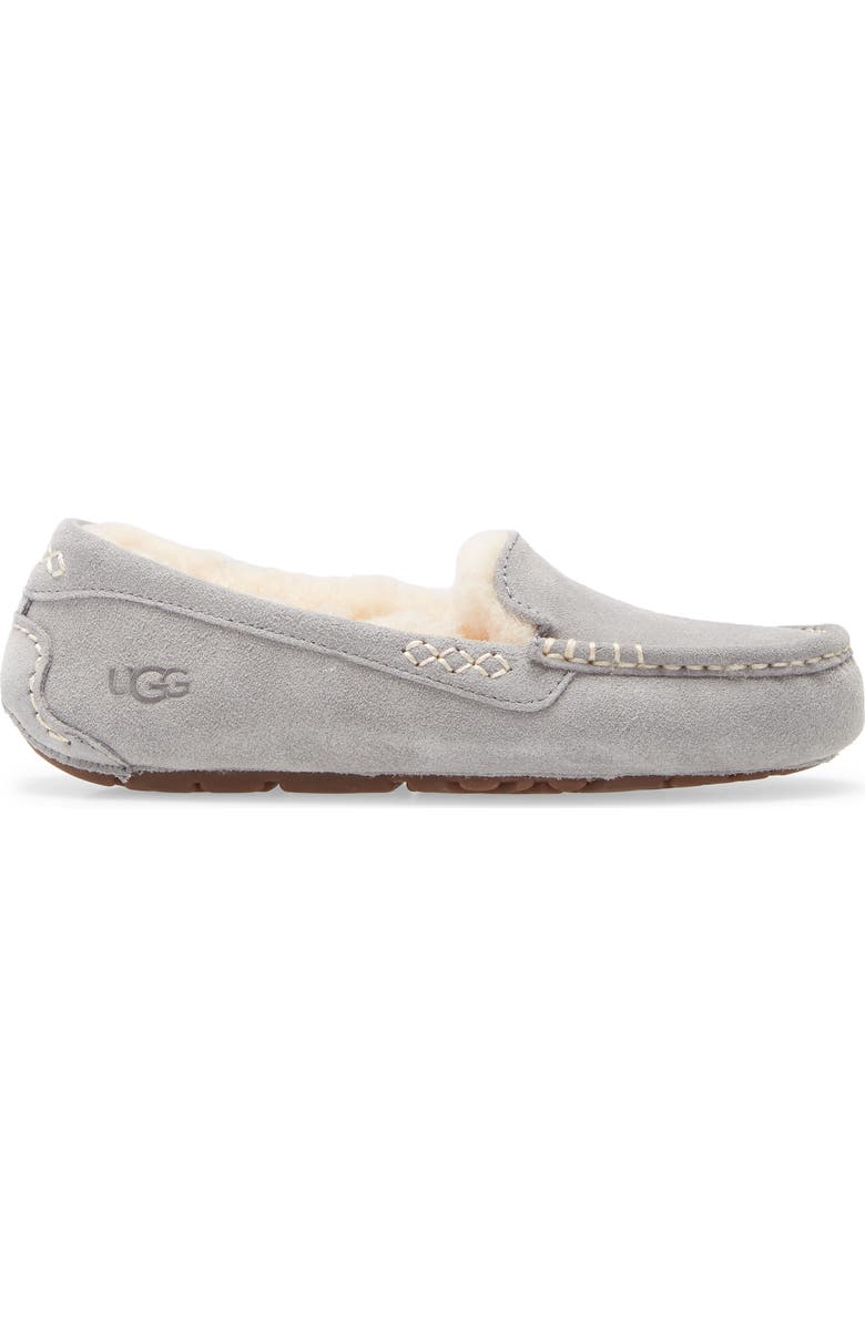 UGG<sup>®</sup> Ansley Water Resistant Slipper, Alternate, color, Light Grey Suede