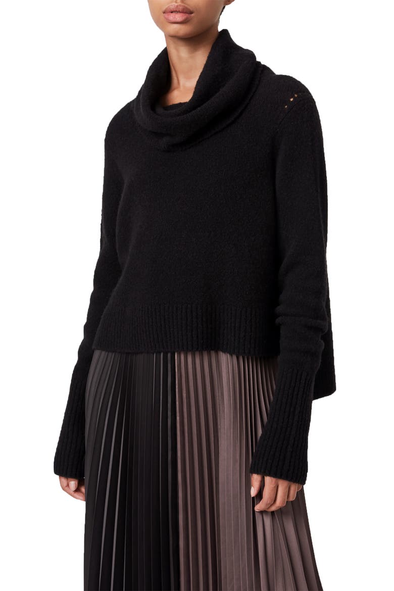 Jessie Two-Piece Sweater & Dress, Alternate, color, BLACK/ MINK PINK