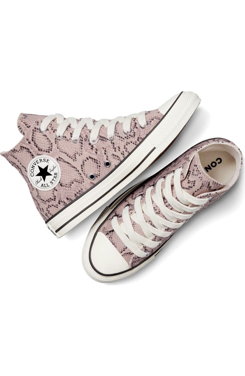 Converse Chuck Taylor All Star Snakeskin Print Canvas High Top Sneaker, Alternate, color, Clay/ Egret/ Egret